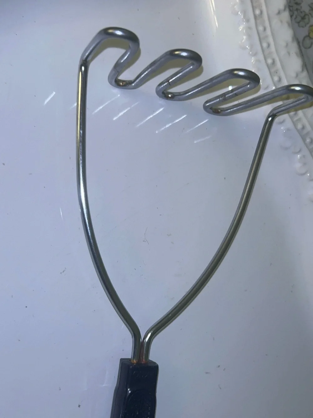 Potato Masher - Home Kitchen Black-Handle Stainless Steel